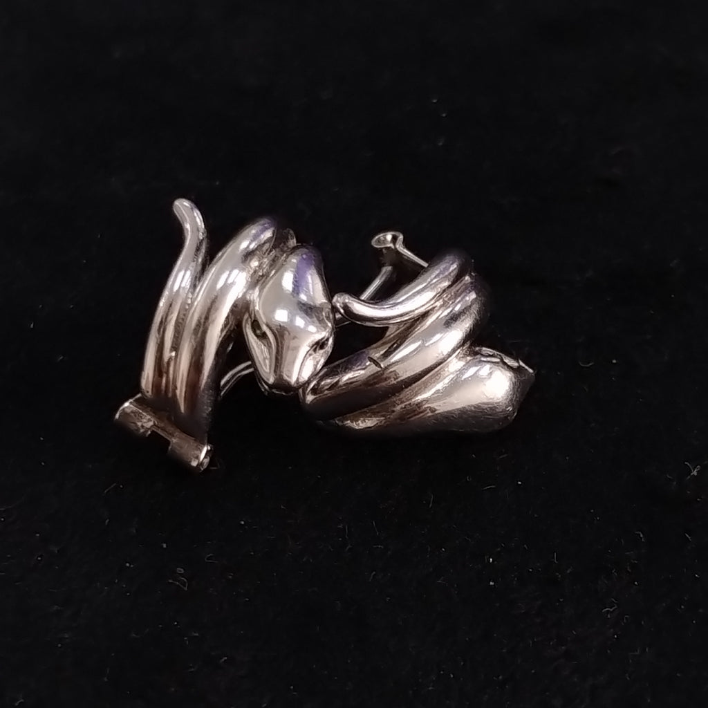ARETES PAR ORO BLANCO 14 K 5,70 GRMS (SEMINUEVO)