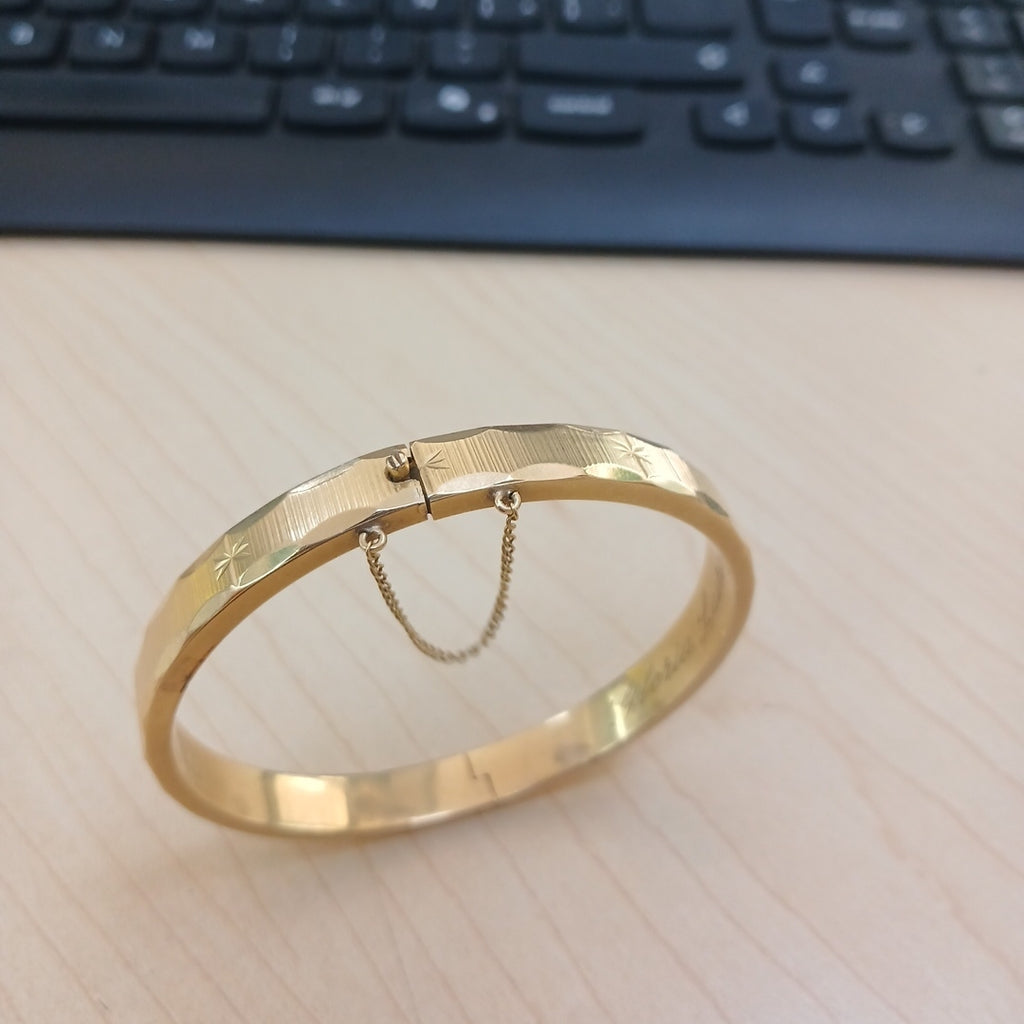 PULSERA RIGIDA ORO 18 K 19,20 GRMS (SEMINUEVO)