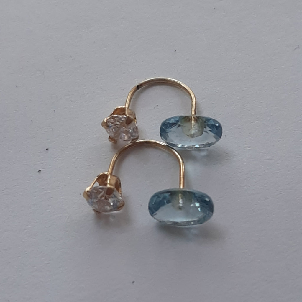 BROQUELES PAR ORO 14 K 0.8 GRMS (SEMINUEVO)