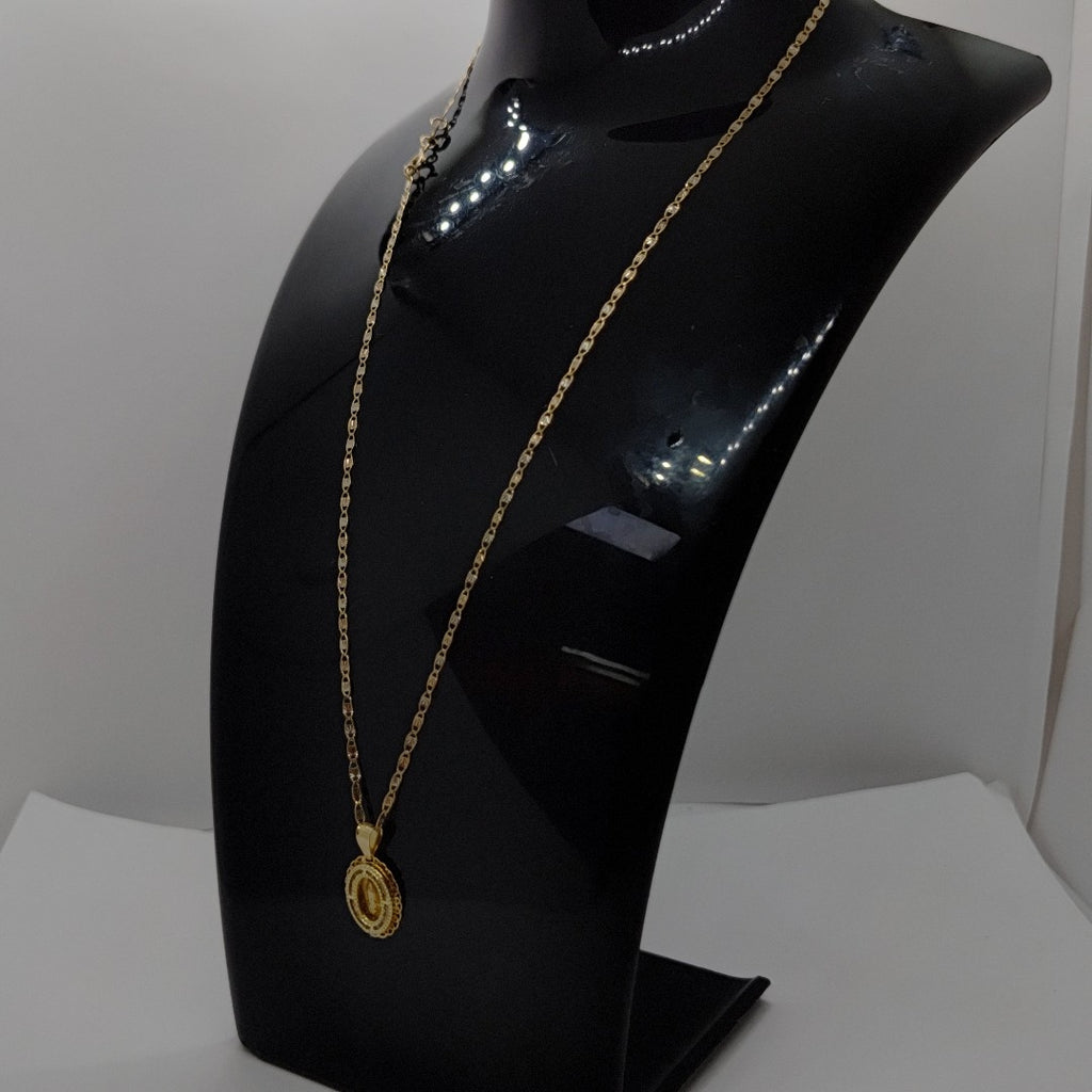 CADENA, MEDALLA RELIGIOSA ORO, ORO COMBINADO 10 K 1.9 GRMS (SEMINUEVO)