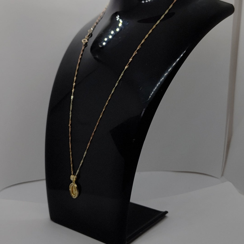 CADENA, MEDALLA RELIGIOSA ORO, ORO COMBINADO 10 K 1.2 GRMS (SEMINUEVO)