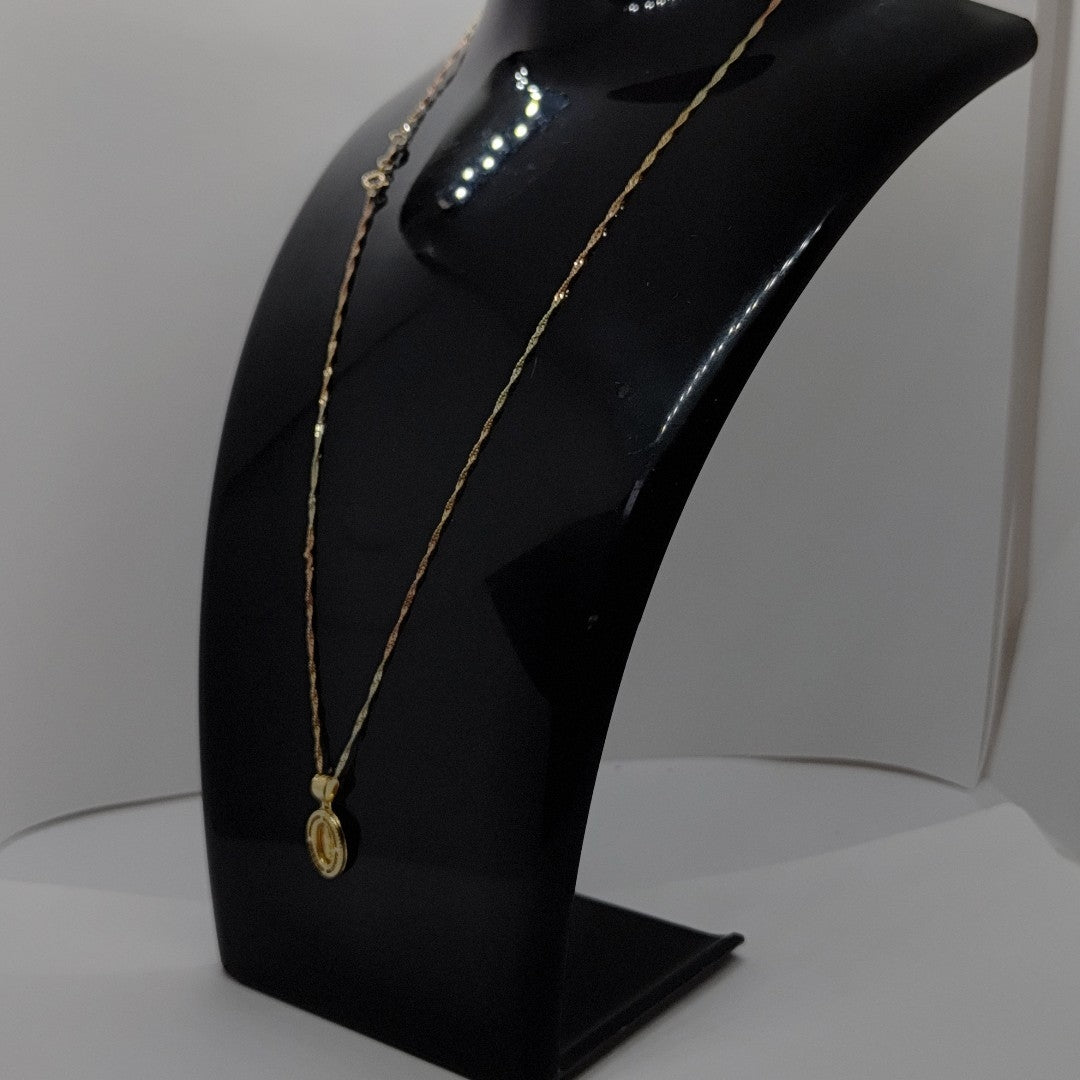 CADENA, MEDALLA RELIGIOSA ORO, ORO COMBINADO 10 K 1.2 GRMS (SEMINUEVO)