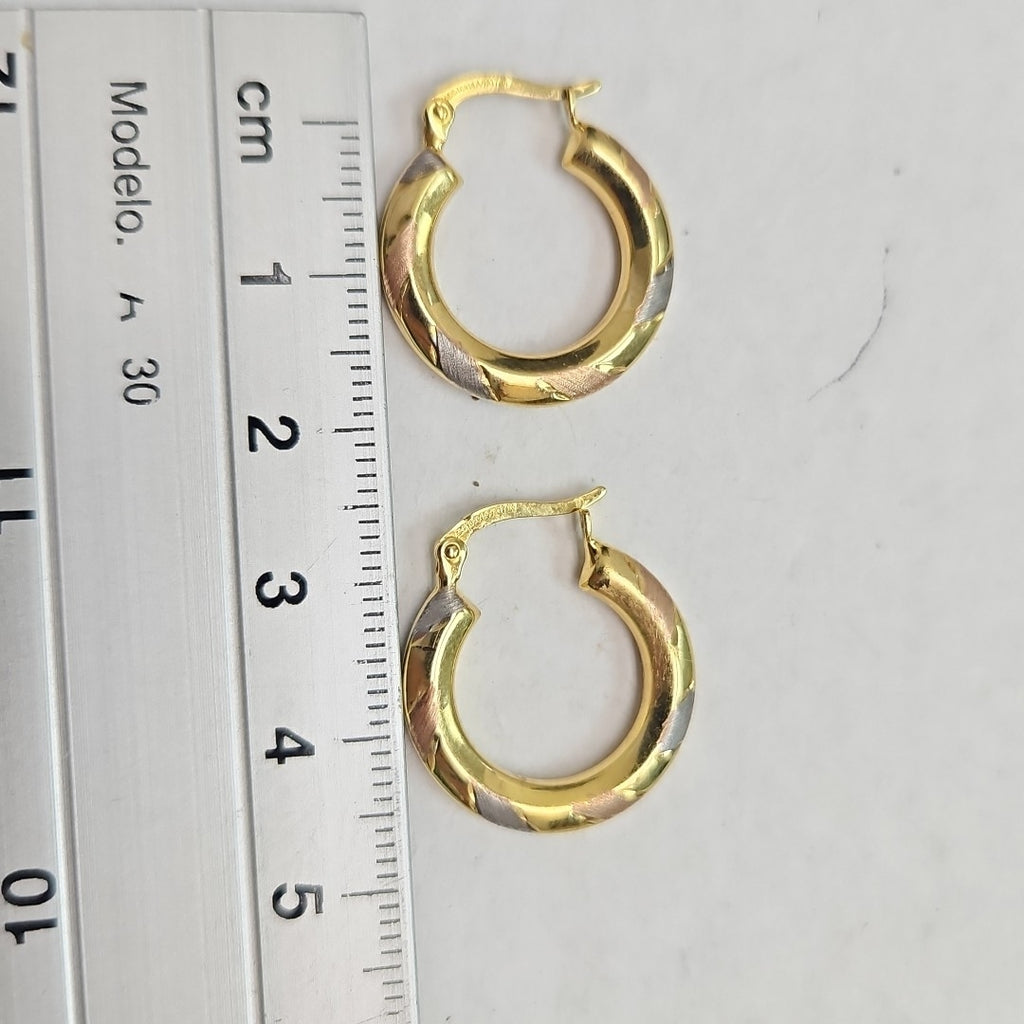 ARRACADAS PAR ORO 10 K 1.7 GRMS (SEMINUEVO)