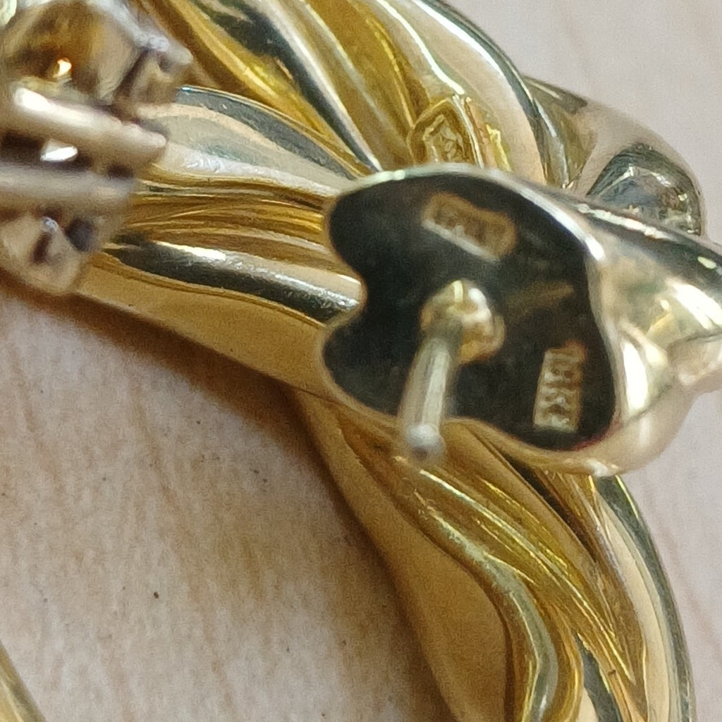 ARRACADAS PAR ORO 18 K 15,90 GRMS (SEMINUEVO)
