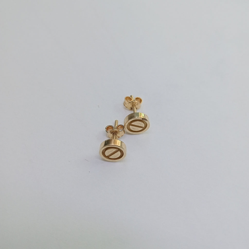BROQUELES PAR ORO 14 K 2,40 GRMS (SEMINUEVO)