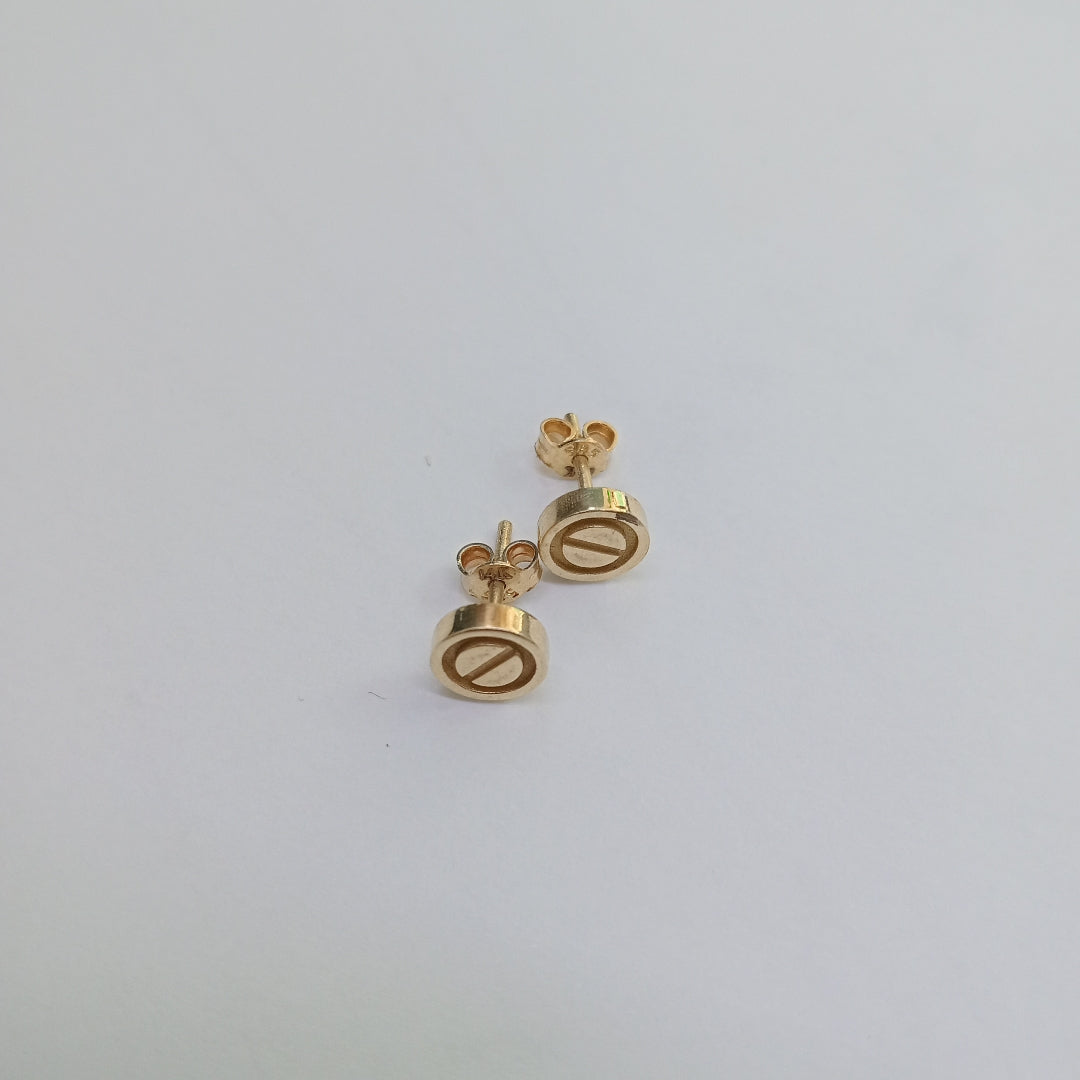 BROQUELES PAR ORO 14 K 2,40 GRMS (SEMINUEVO)