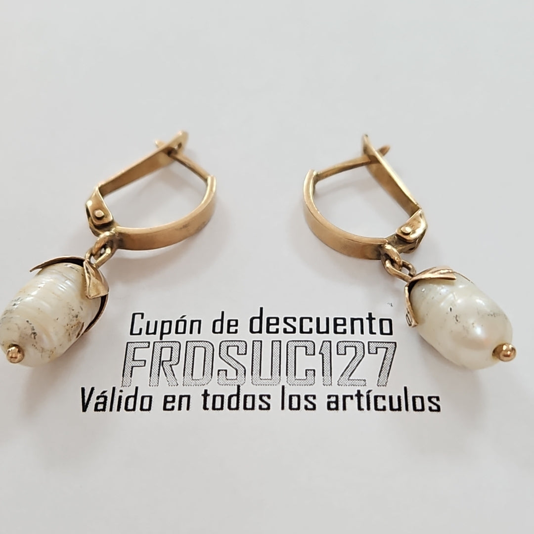 ARETES PAR ORO 10 K 6.5 GRMS (SEMINUEVO)