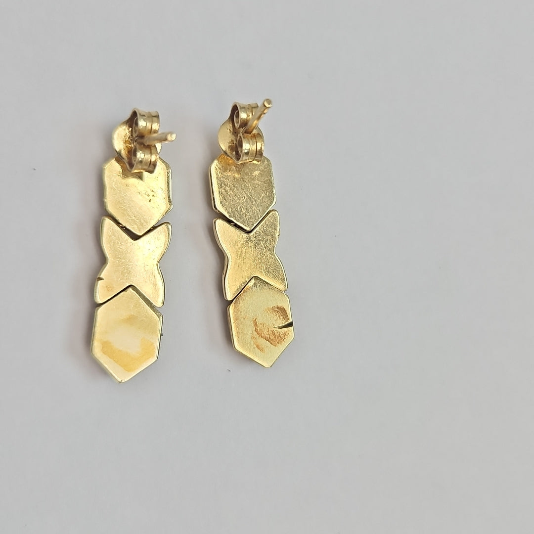 ARETES PAR ORO 14 K 2.3 GRMS (SEMINUEVO)