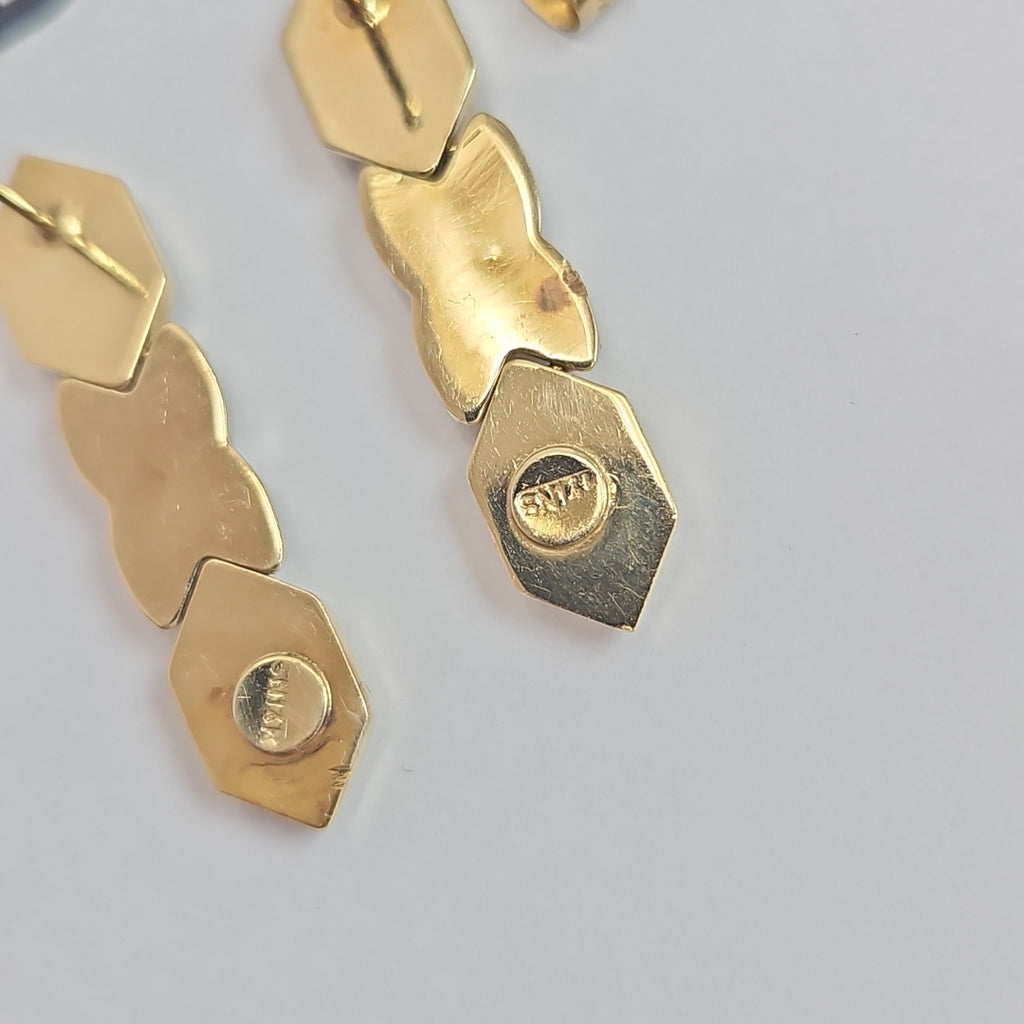 ARETES PAR ORO 14 K 3,20 GRMS (SEMINUEVO)