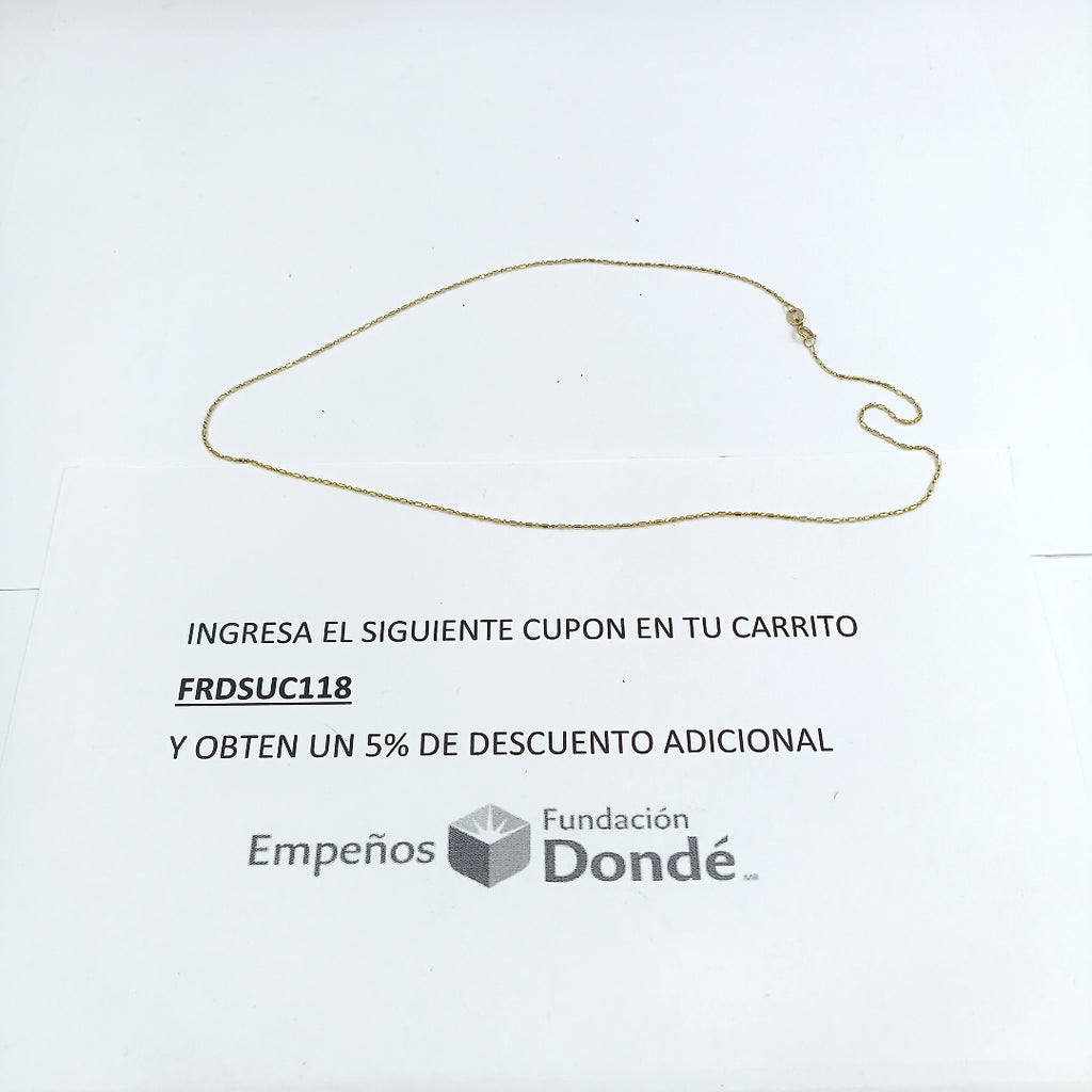 CADENA ORO 10 K 1.4 GRMS (SEMINUEVO)