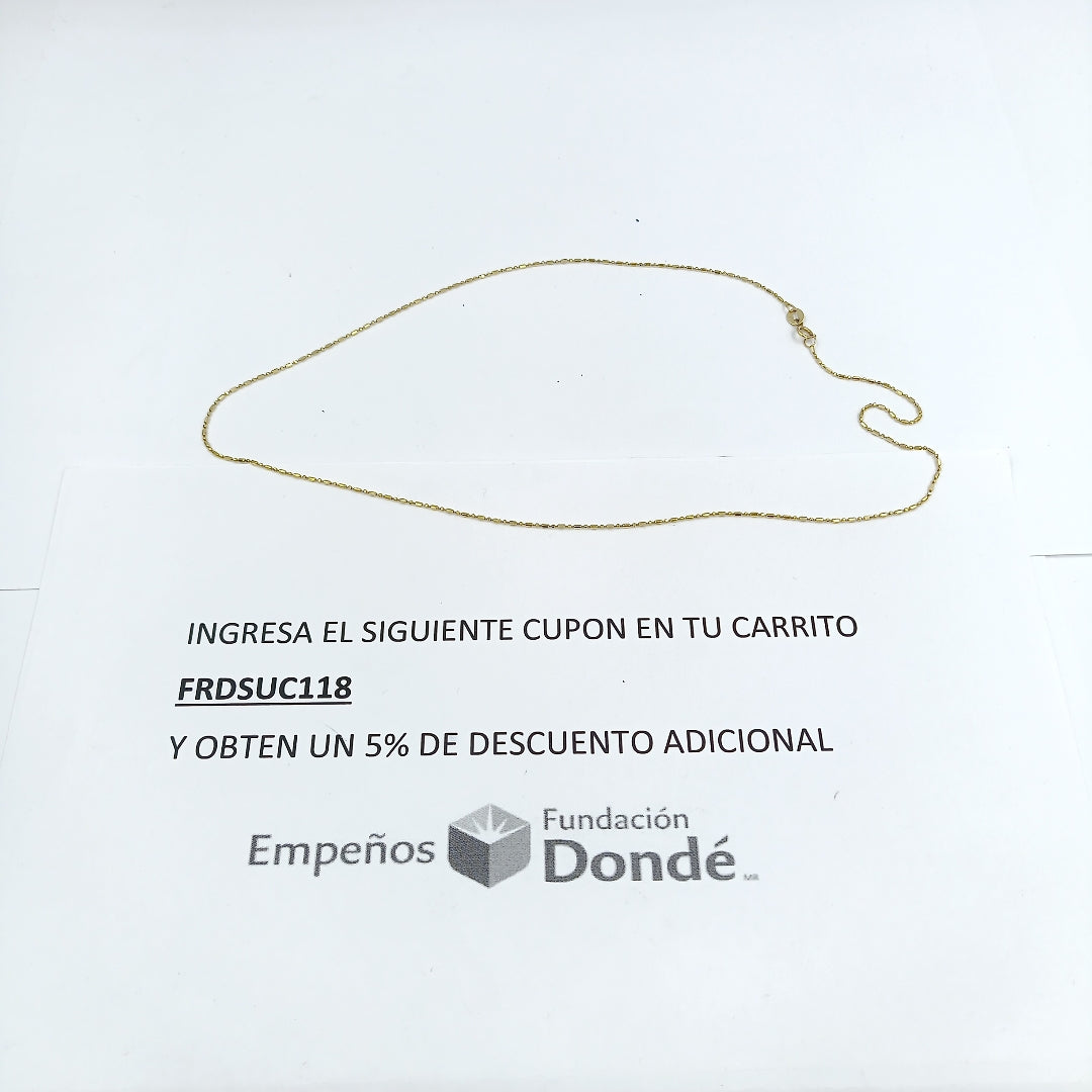 CADENA ORO 10 K 1.4 GRMS (SEMINUEVO)