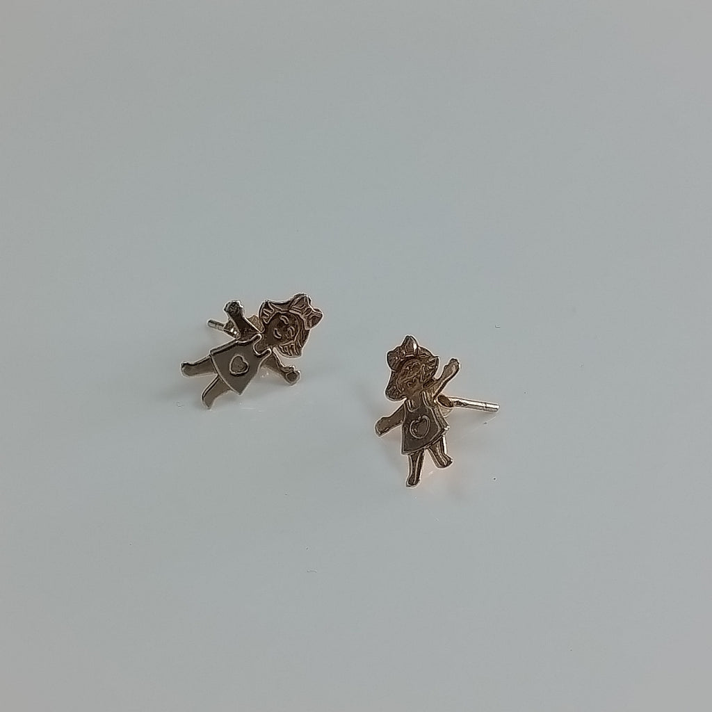 BROQUELES PAR ORO 14 K 1.4 GRMS (SEMINUEVO)