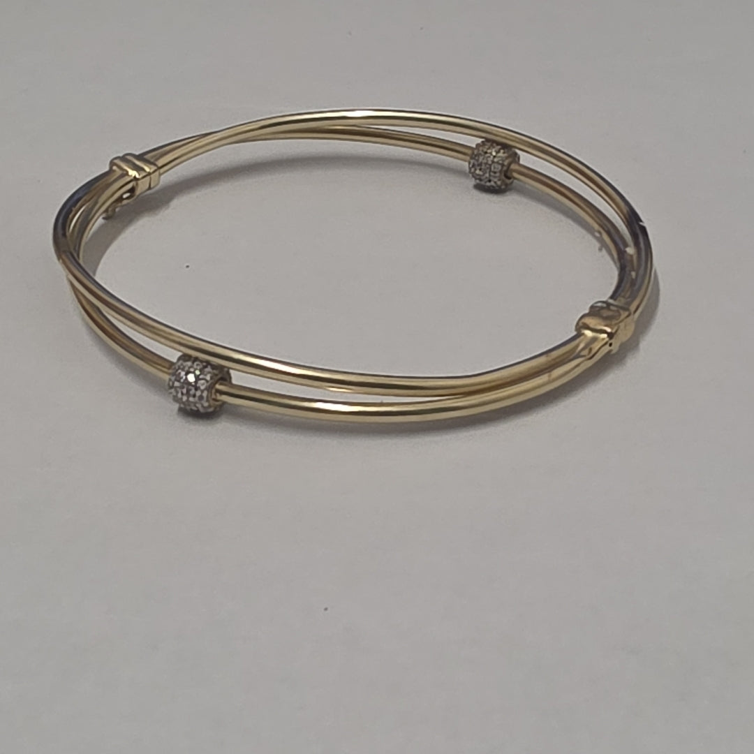 PULSERA RIGIDA ORO 14 K 6.8 GRMS (SEMINUEVO)
