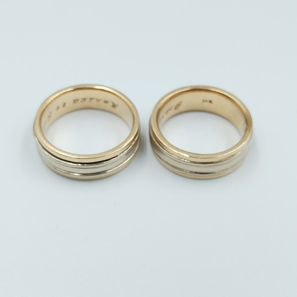 ARGOLLA ORO, ORO COMBINADO 14 K 16 GRMS (SEMINUEVO)