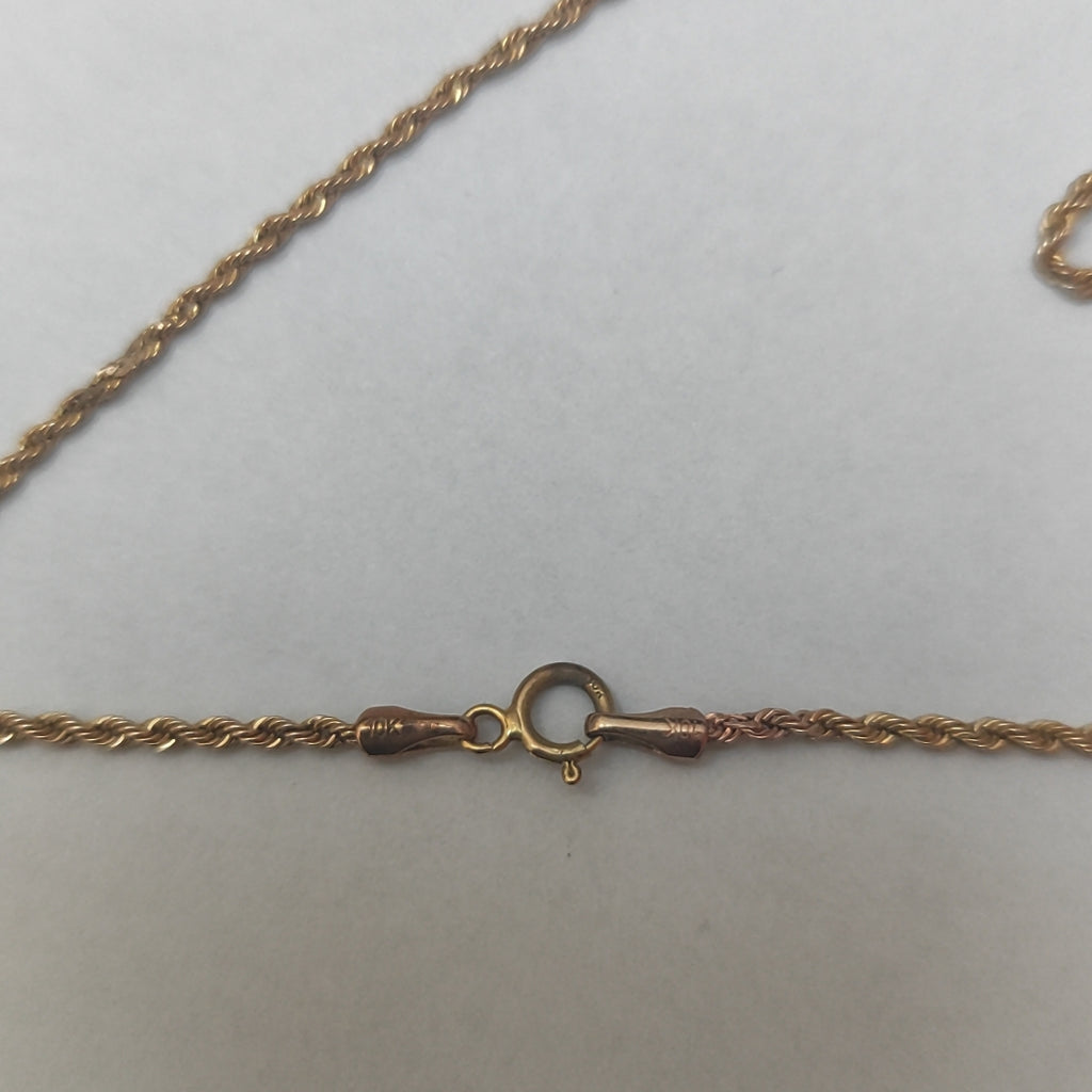 CADENA, CRUCIFIJO ORO 10 K 3.5 GRMS (SEMINUEVO)