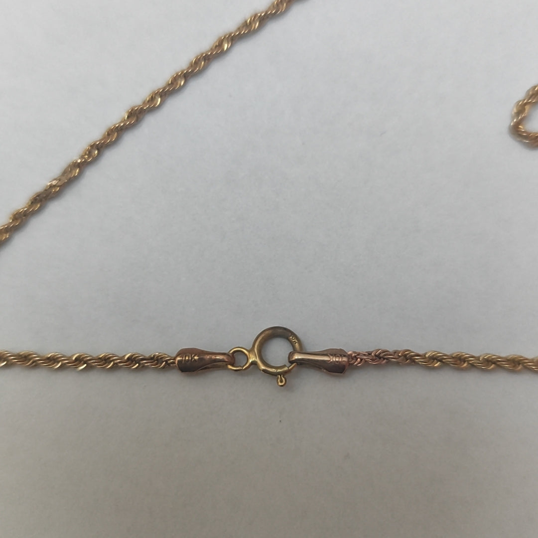 CADENA, CRUCIFIJO ORO 10 K 3.5 GRMS (SEMINUEVO)