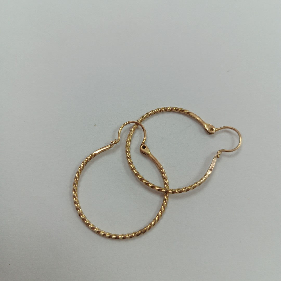 ARRACADAS PAR ORO 14 K 2,90 GRMS (SEMINUEVO)