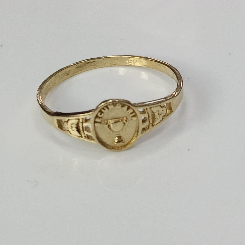 ANILLO DE GRADUACIÓN ORO 10 K 1,10 GRMS (SEMINUEVO)