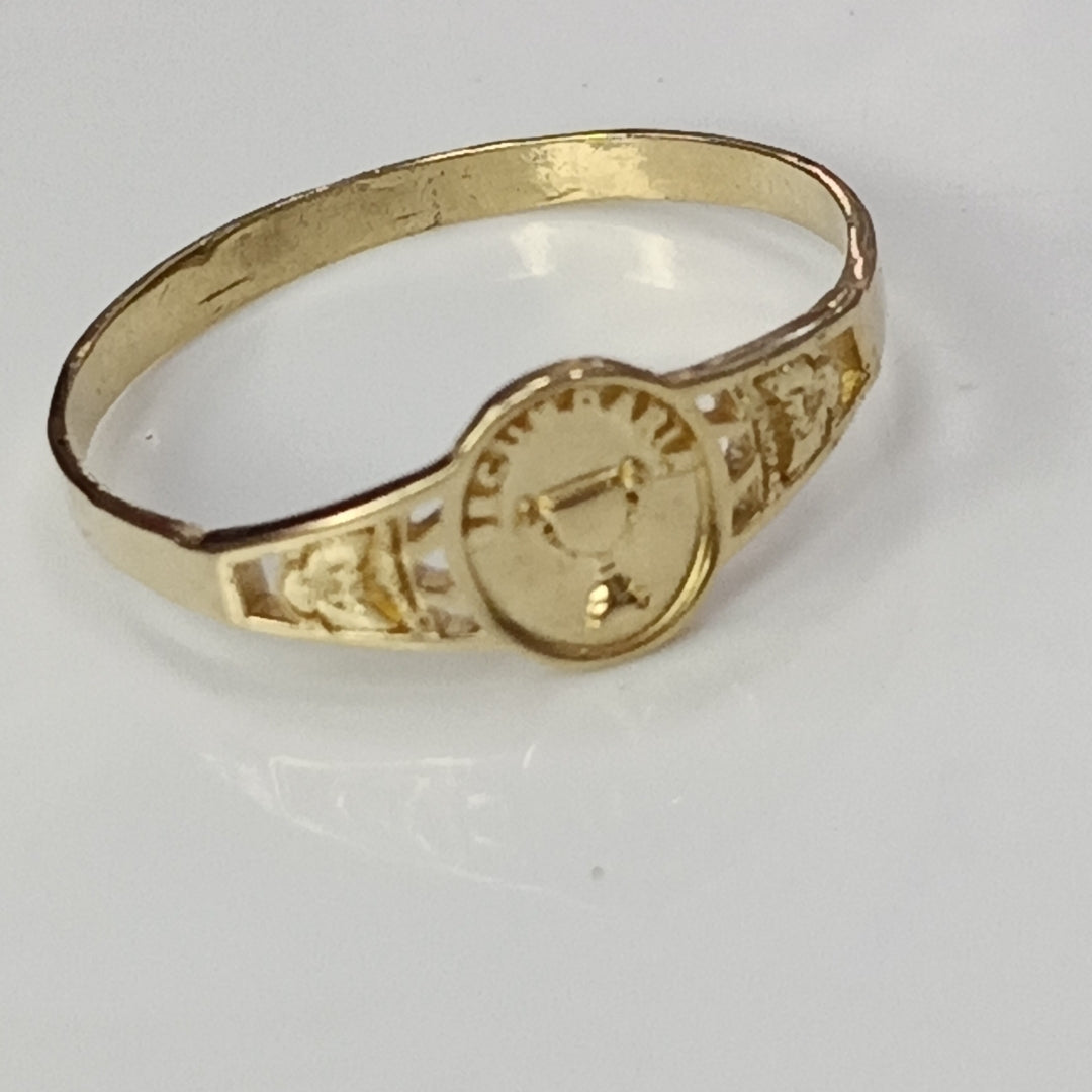 ANILLO DE GRADUACIÓN ORO 10 K 1,00 GRMS (SEMINUEVO)