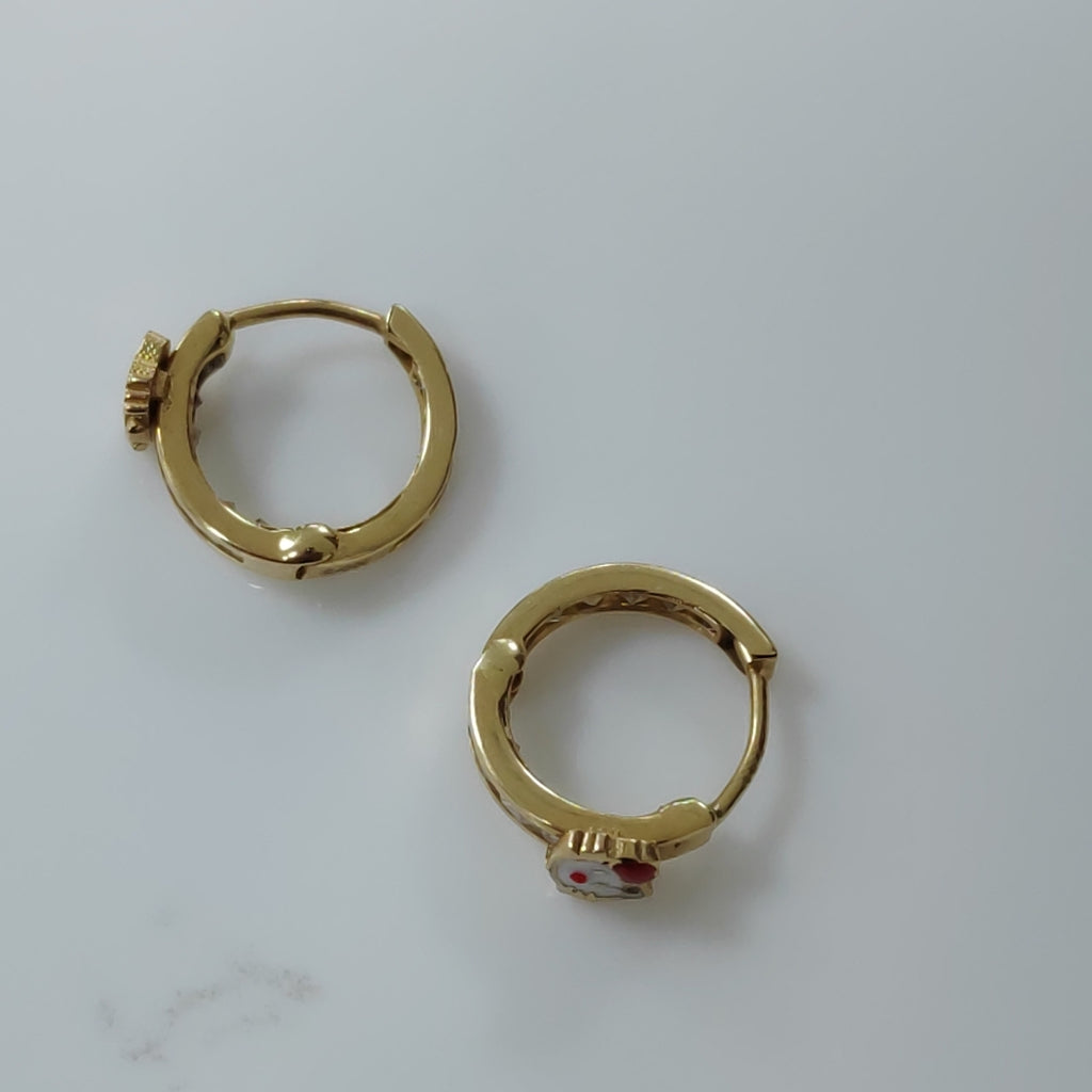 ARETES PAR ORO 14 K 1,60 GRMS (SEMINUEVO)