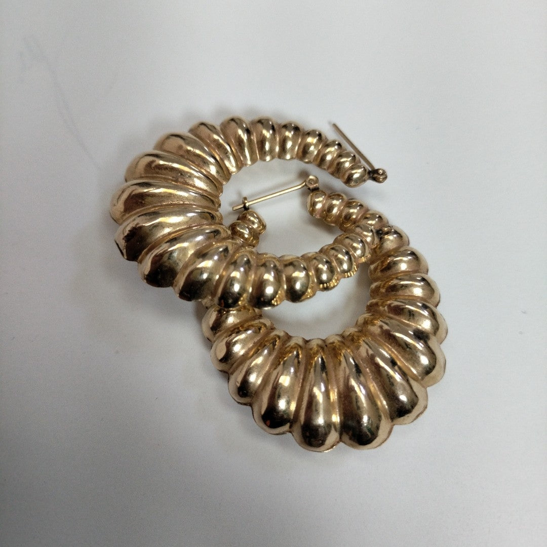 ARRACADAS PAR ORO 14 K 9.9 GRMS (SEMINUEVO)