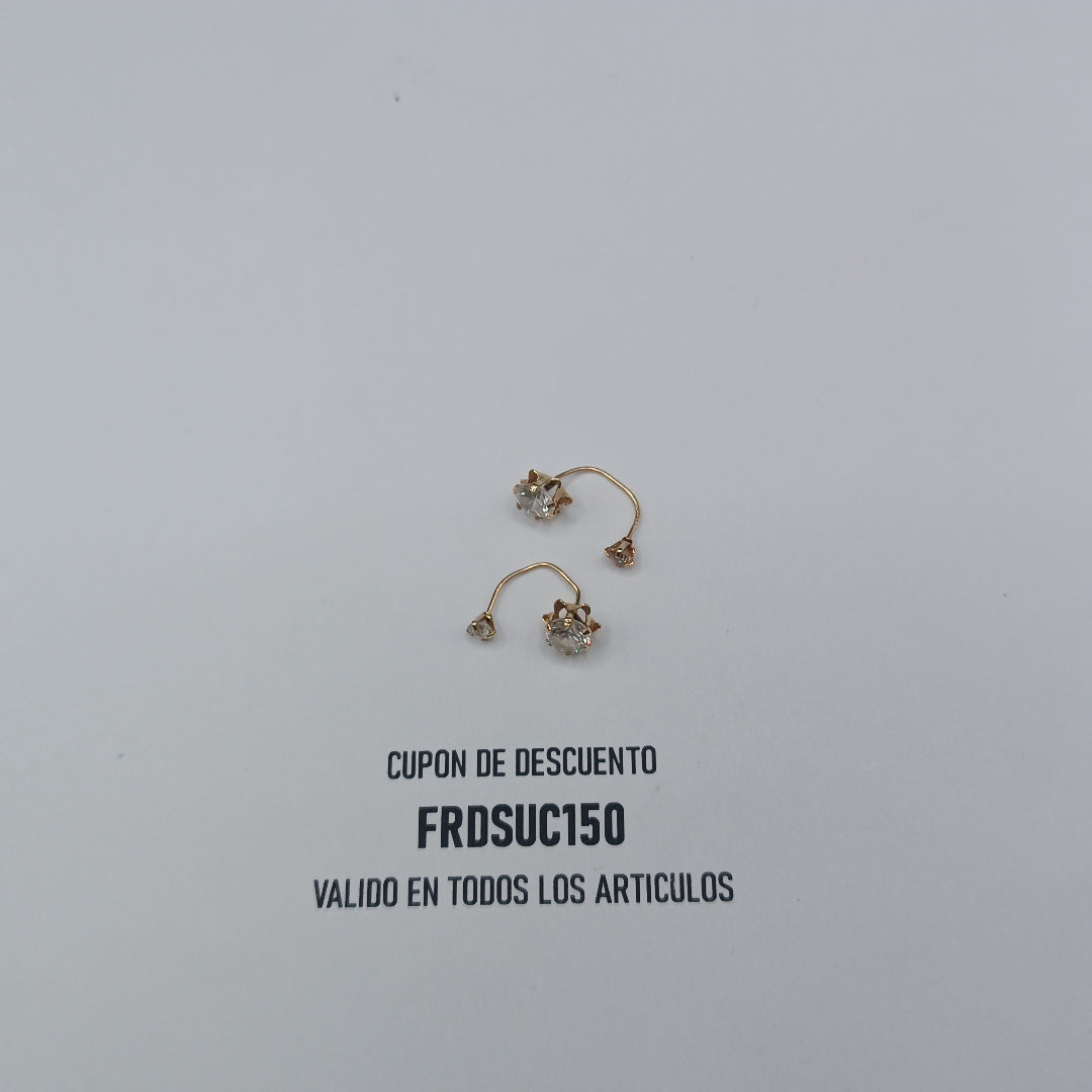 BROQUELES PAR ORO 10 K 0,90 GRMS (SEMINUEVO)