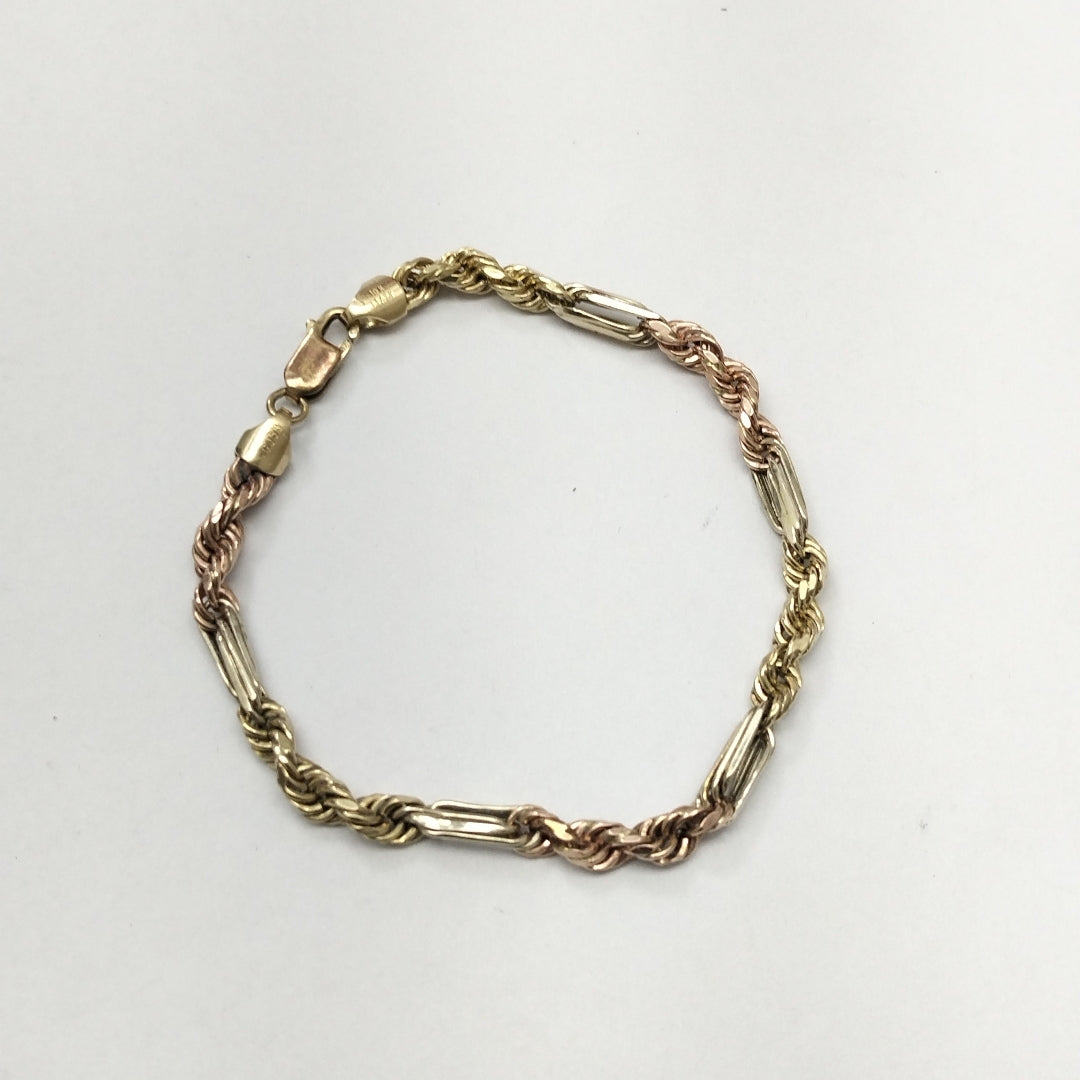 PULSERA ORO,ORO COMBINADO 10 K 5,60 GRMS (SEMINUEVO)