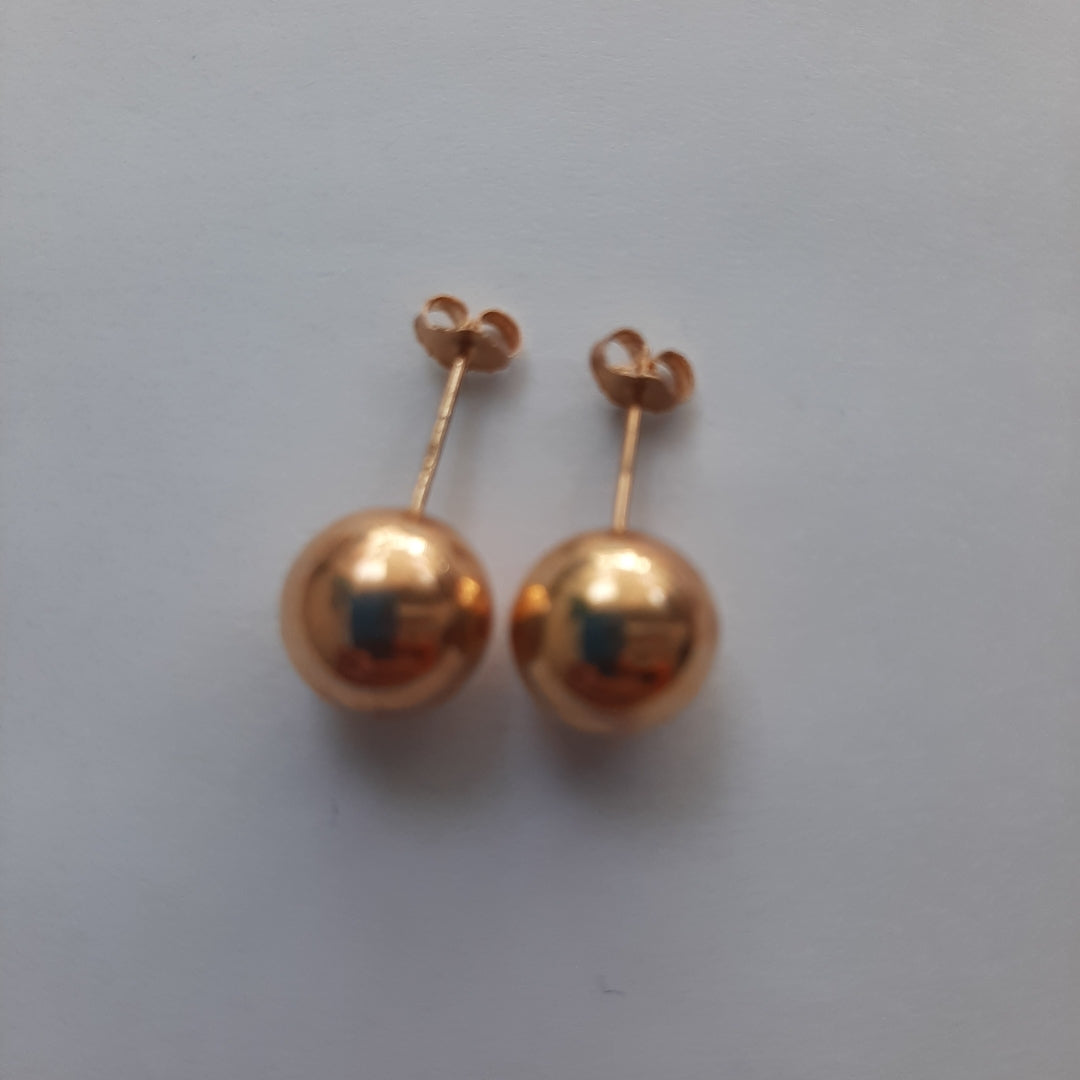 BROQUELES PAR ORO 14 K 1.3 GRMS (SEMINUEVO)