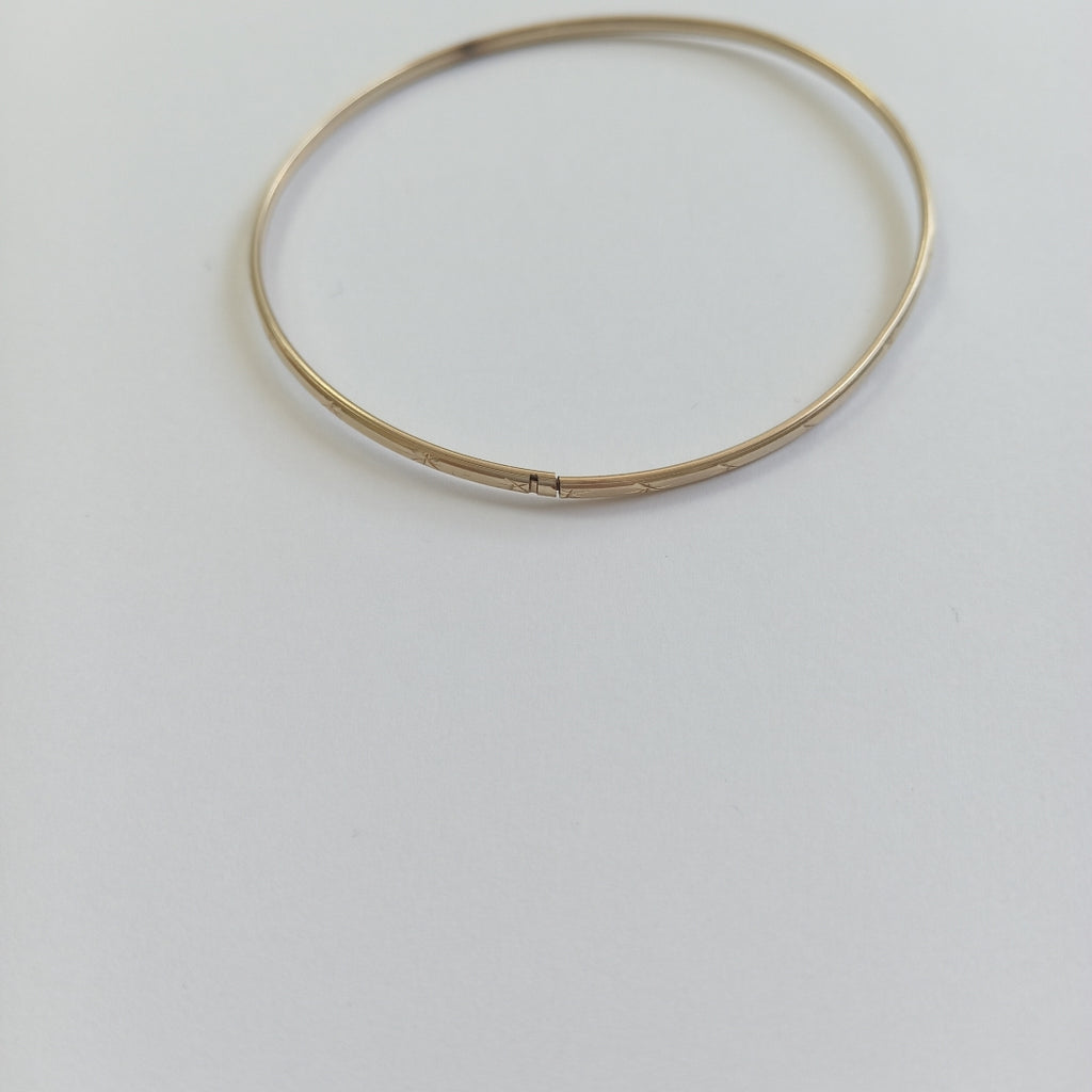 PULSERA RIGIDA ORO 10 K 3,10 GRMS (SEMINUEVO)