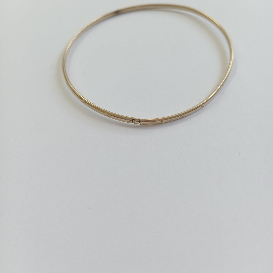 PULSERA RIGIDA ORO 10 K 3,10 GRMS (SEMINUEVO)