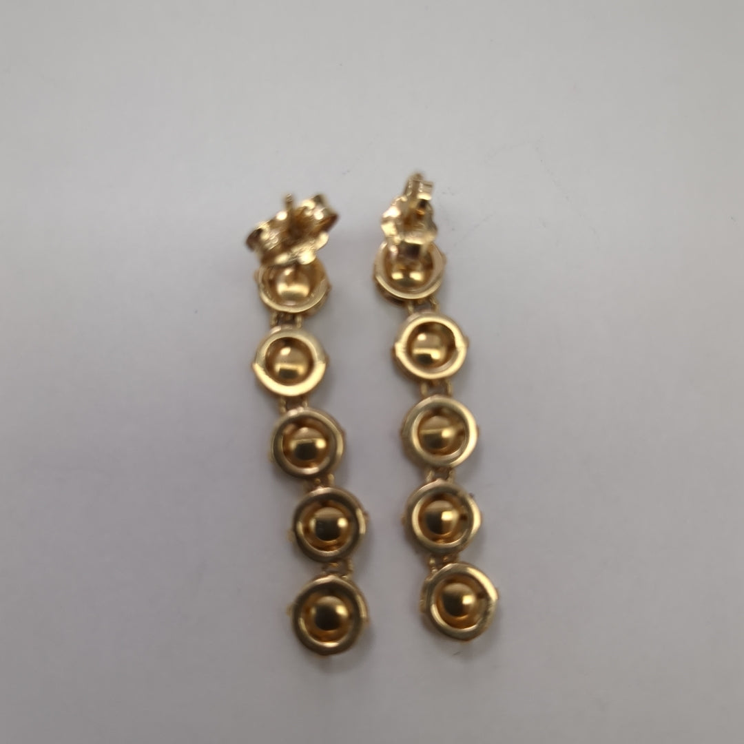 ARETES PAR ORO 14 K 3.3 GRMS (SEMINUEVO)