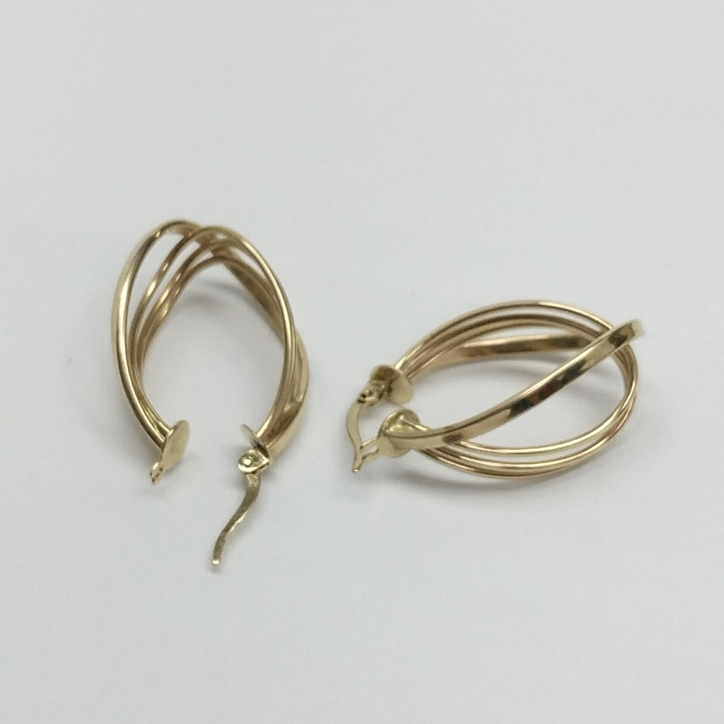 ARRACADAS PAR ORO 14 K 3.4 GRMS (SEMINUEVO)