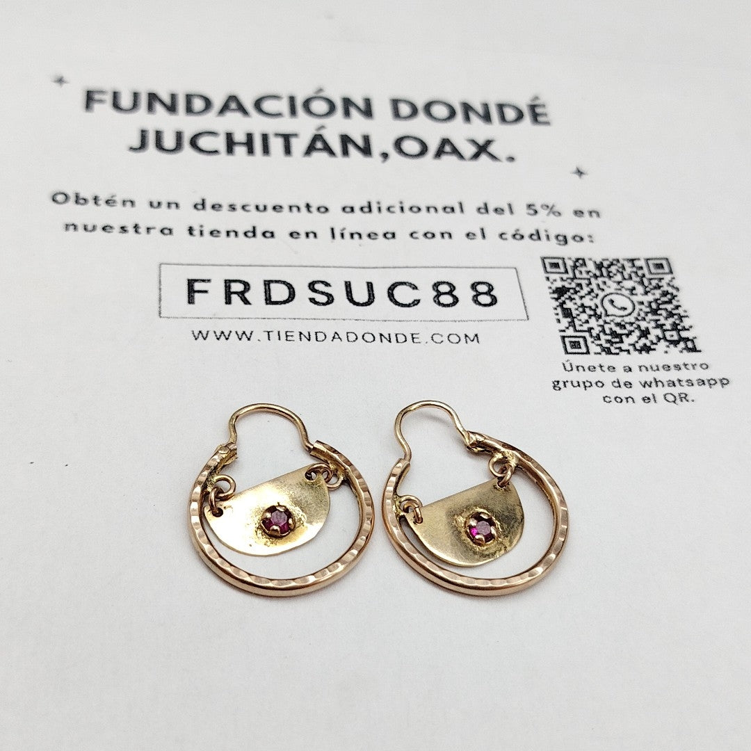 ARRACADAS PAR ORO 8 K 3.2 GRMS (SEMINUEVO)