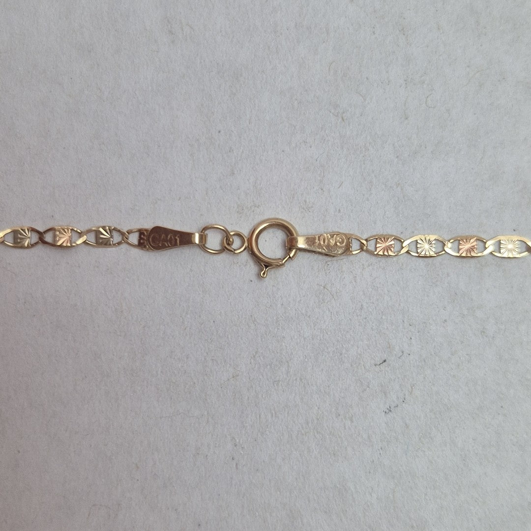 CADENA ORO COMBINADO 10 K 3 GRMS (SEMINUEVO)