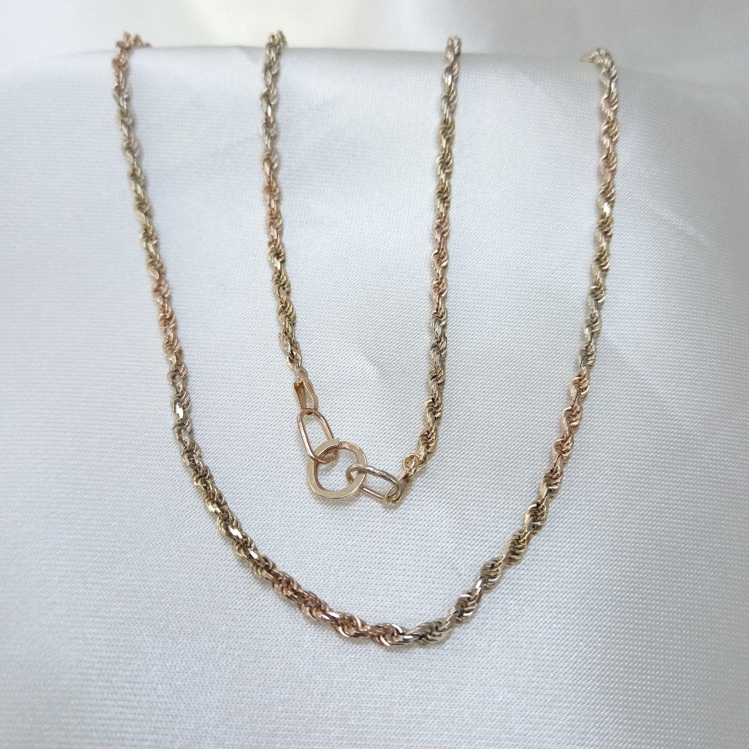 CADENA ORO COMBINADO 14 K 11.7 GRMS (SEMINUEVO)