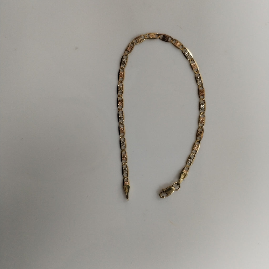 PULSERA ORO COMBINADO 10 K 2,80 GRMS (SEMINUEVO)