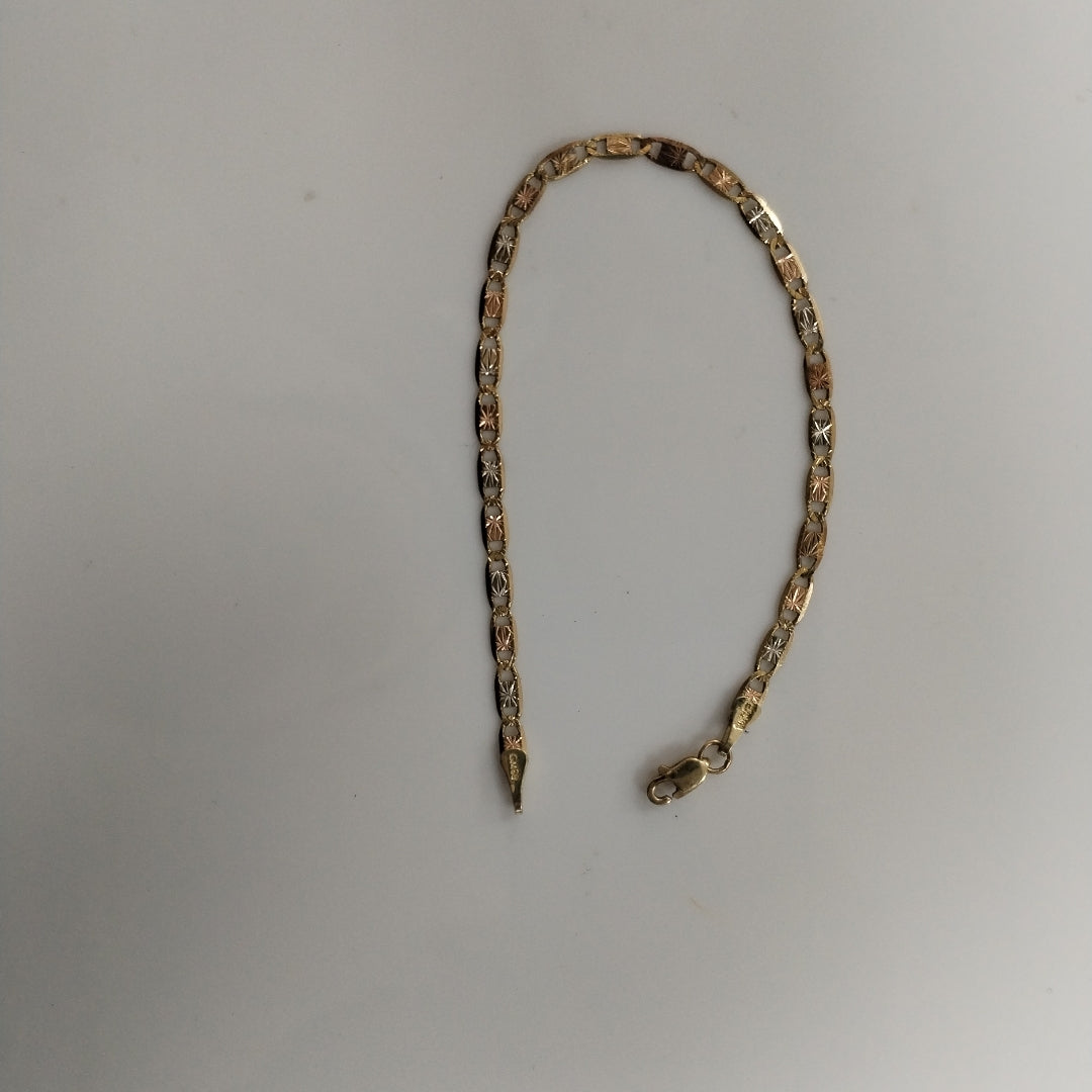 PULSERA ORO COMBINADO 10 K 2,80 GRMS (SEMINUEVO)