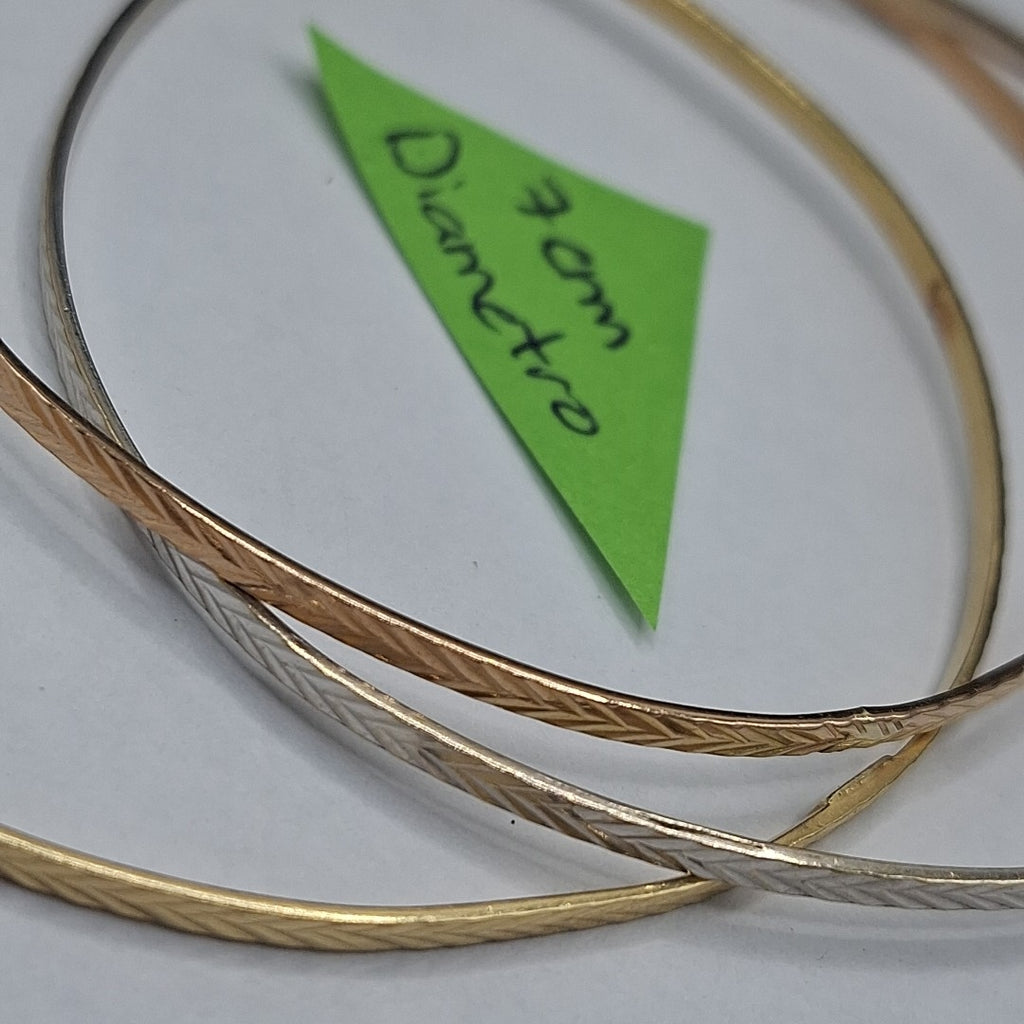 PULSERA RIGIDA ORO 14 K 12.4 GRMS (SEMINUEVO)