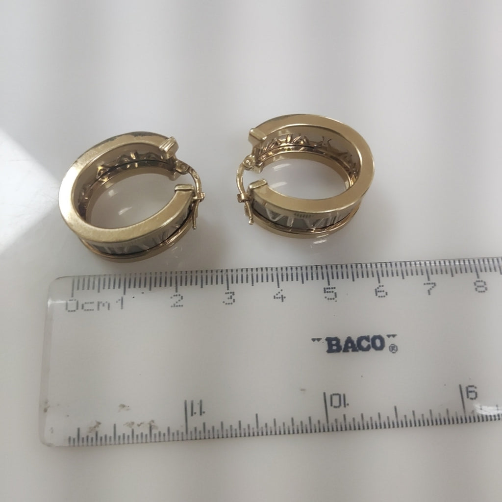 ARRACADAS PAR ORO 14 K 10.1 GRMS (SEMINUEVO)