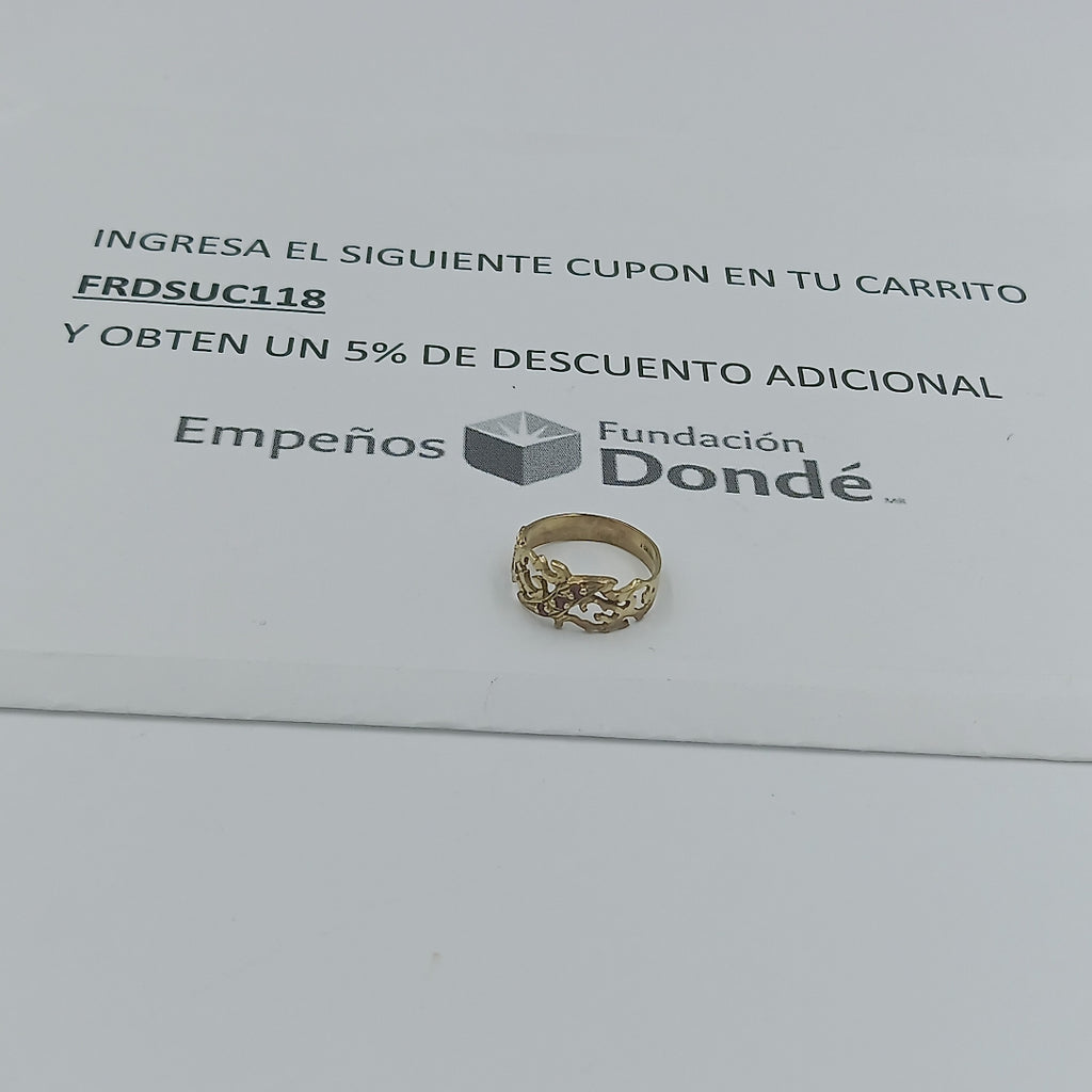 ANILLO ORO 10 K 1.9 GRMS (SEMINUEVO)