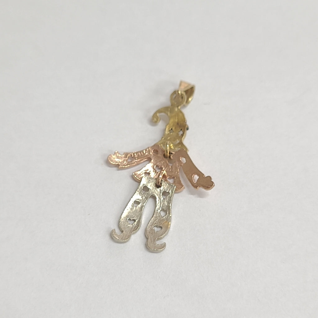 DIJE ORO COMBINADO 14 K 2.1 GRMS (SEMINUEVO)