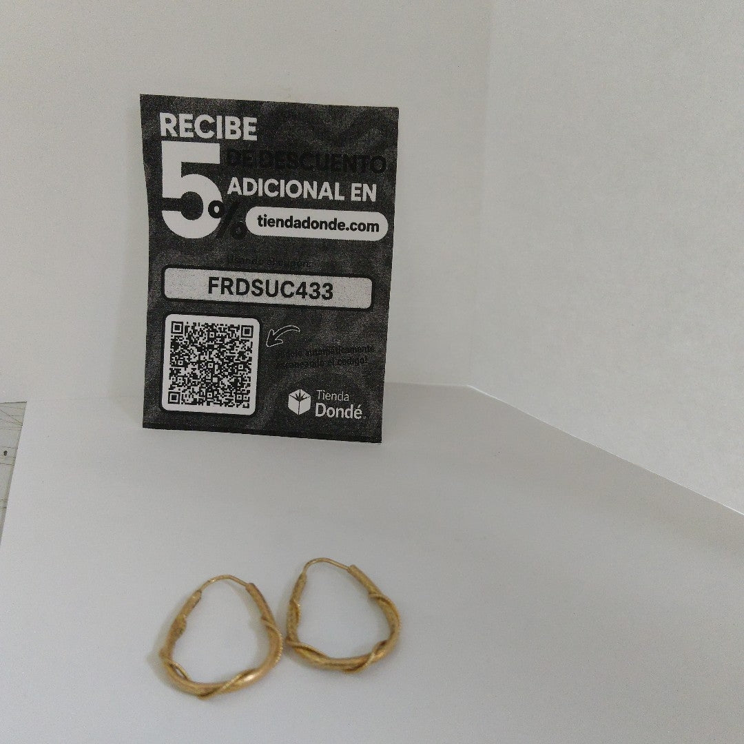 ARRACADAS PAR ORO 10 K 2.1 GRMS (SEMINUEVO)