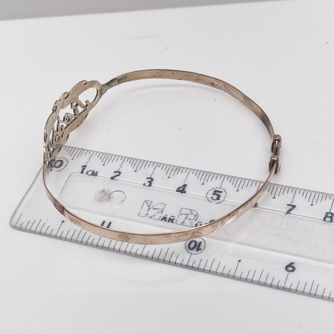 PULSERA RIGIDA ORO 8 K 7.6 GRMS (SEMINUEVO)