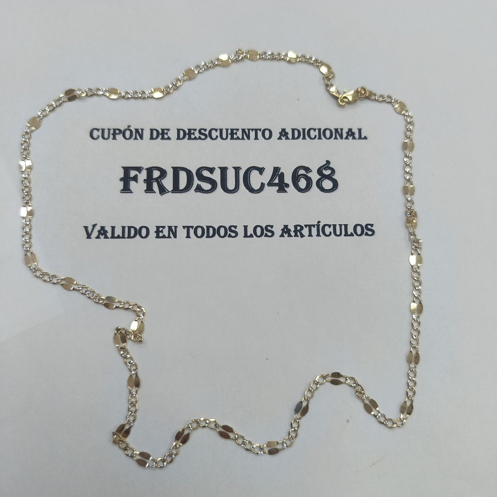 CADENA ORO,RODIADO 14 K 4,20 GRMS (SEMINUEVO)