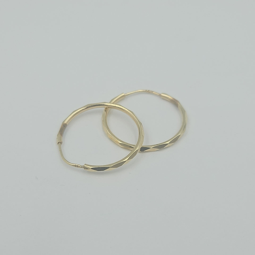 ARRACADAS PAR ORO 14 K 1,60 GRMS (SEMINUEVO)