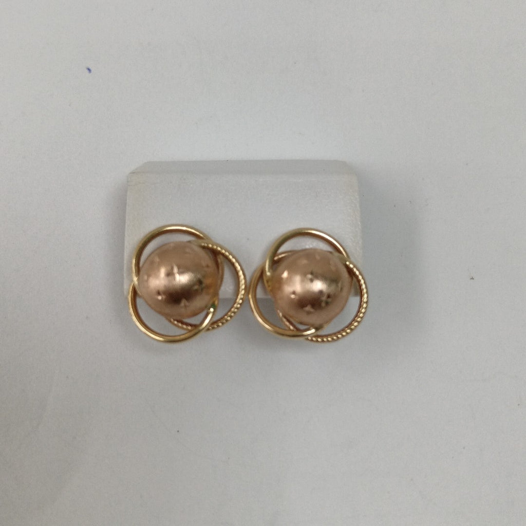 ARETES PAR ORO,RODIADO 14 K 2,20 GRMS (SEMINUEVO)