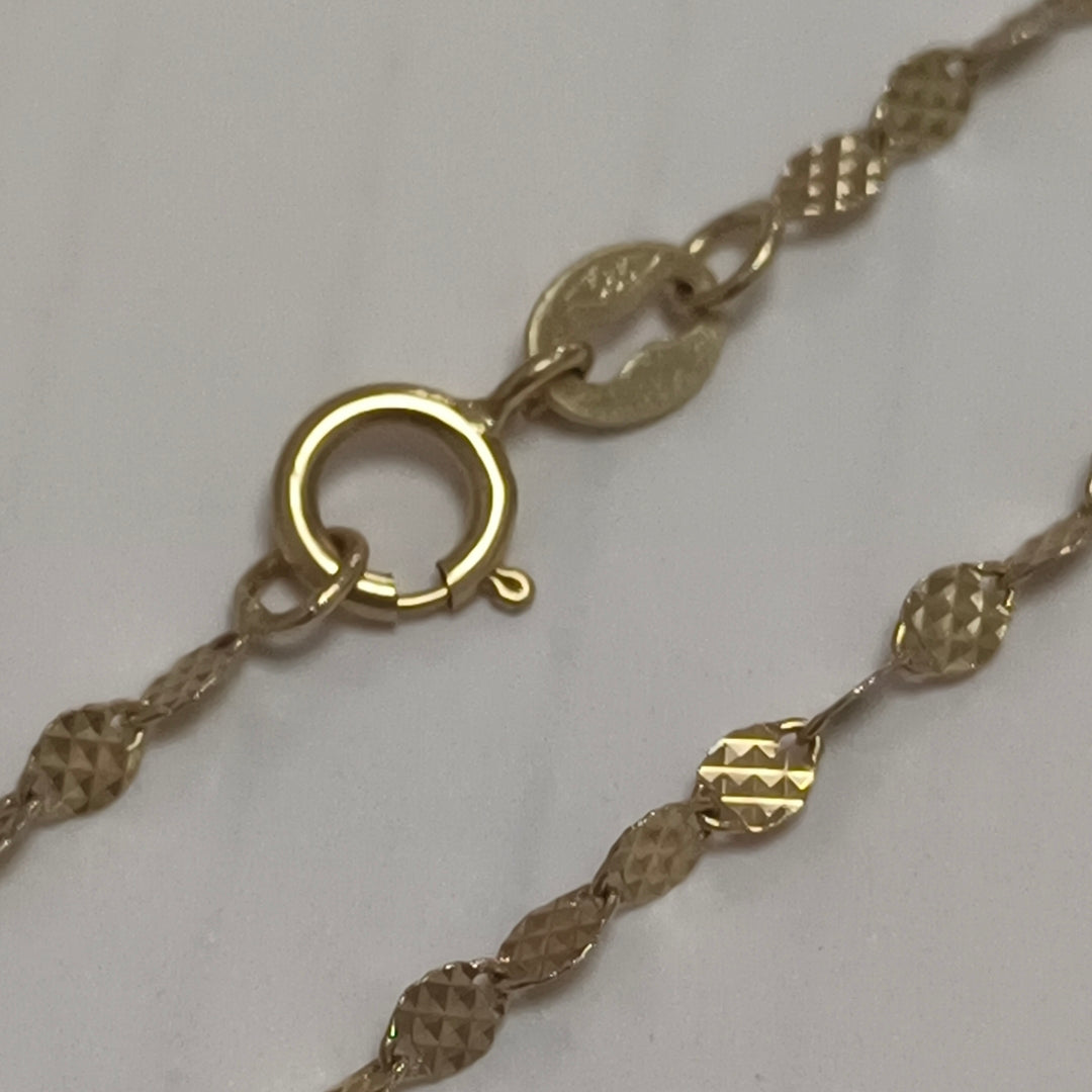 CADENA ORO 14 K 1.6 GRMS (SEMINUEVO)