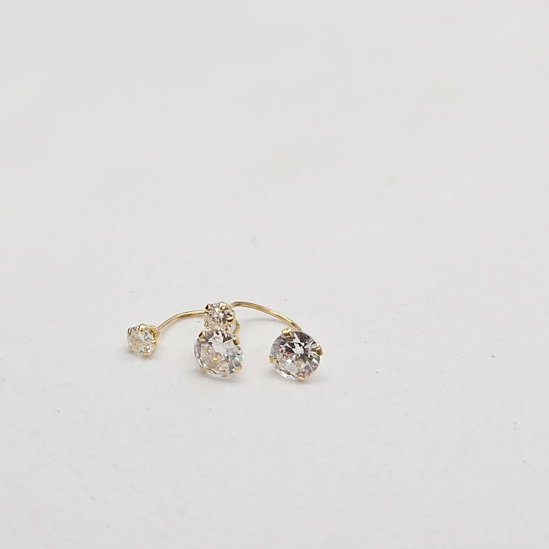 ARETES PAR ORO 10 K 0.6 GRMS (SEMINUEVO)