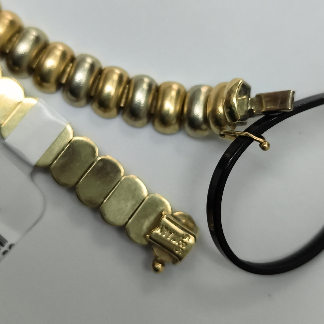 PULSERA ORO COMBINADO 14 K 15,30 GRMS (SEMINUEVO)