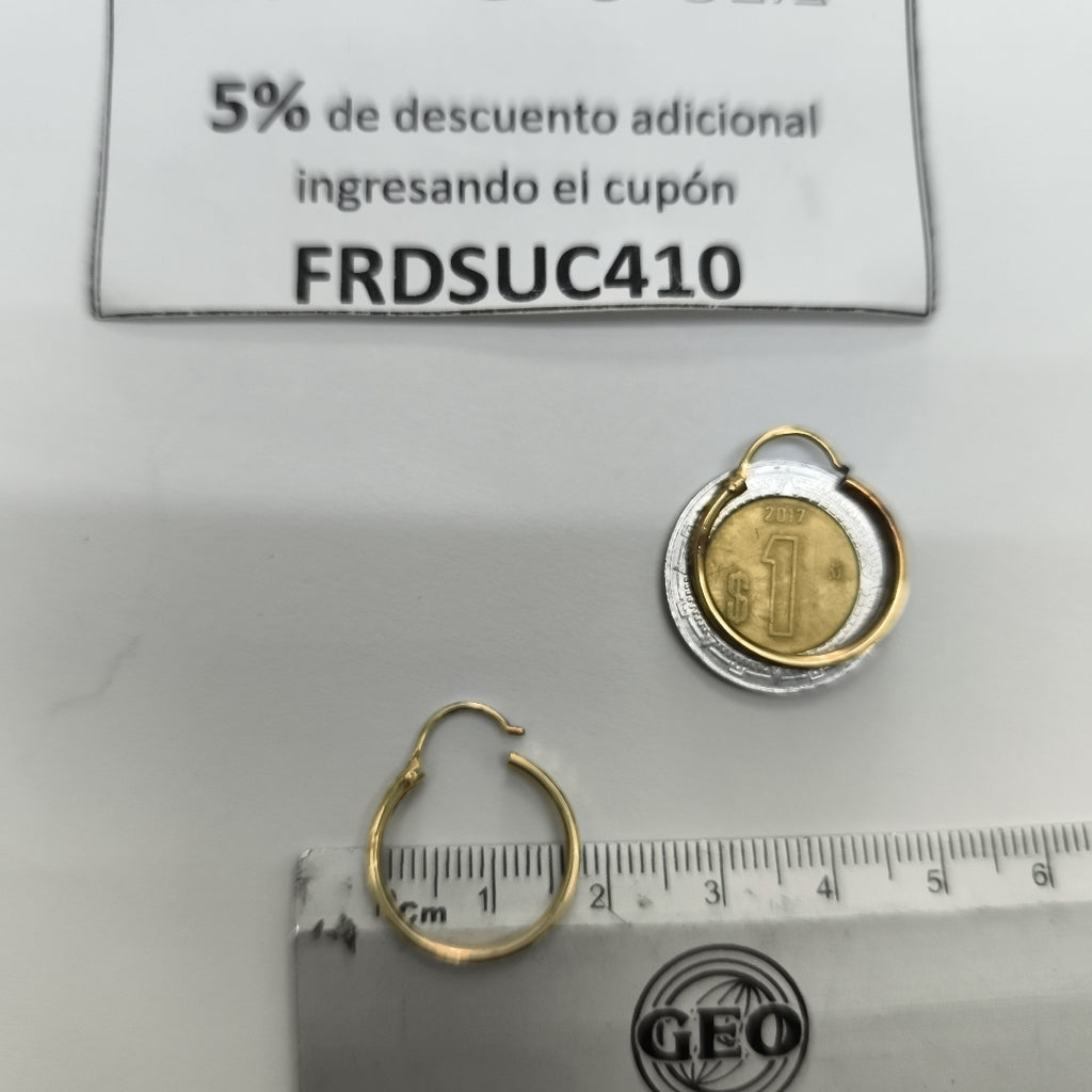ARRACADAS PAR ORO 10 K 1,30 GRMS (SEMINUEVO)
